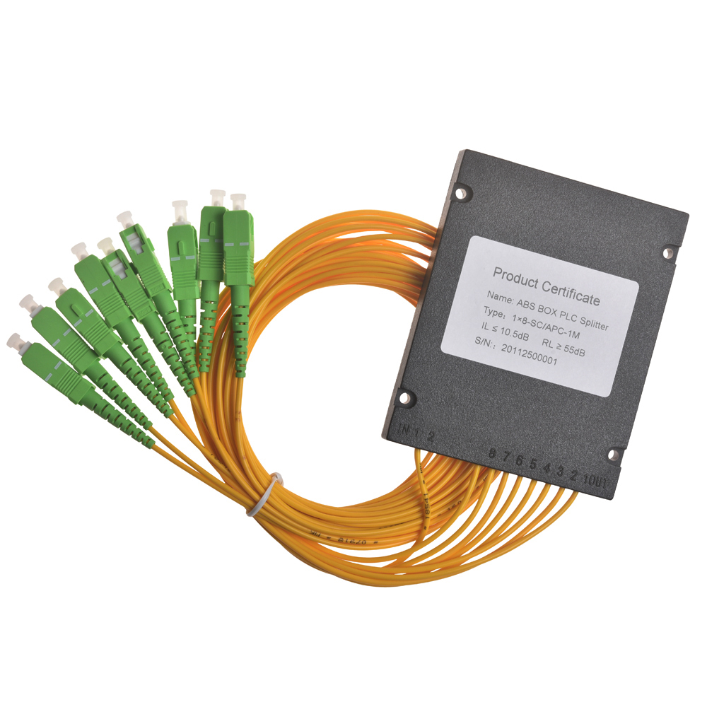 Divisor PLC de fibra óptica GSG-1x8-SC APC