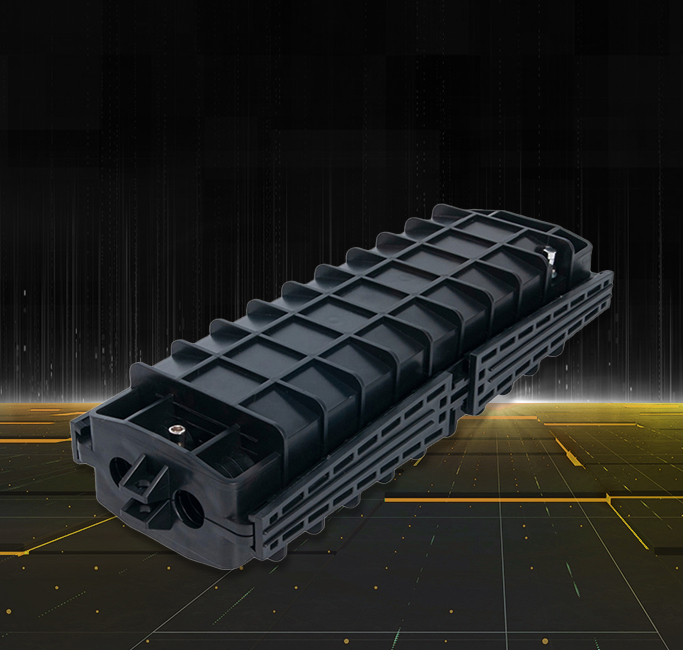 Fechamento de emenda de fibra óptica 